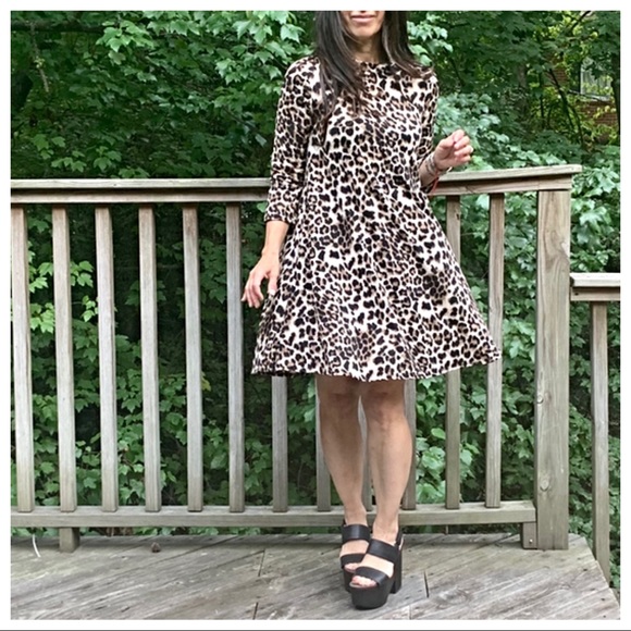 ✨LAST ✨Leopard print swing dress with side pockets - Picture 8 of 8
